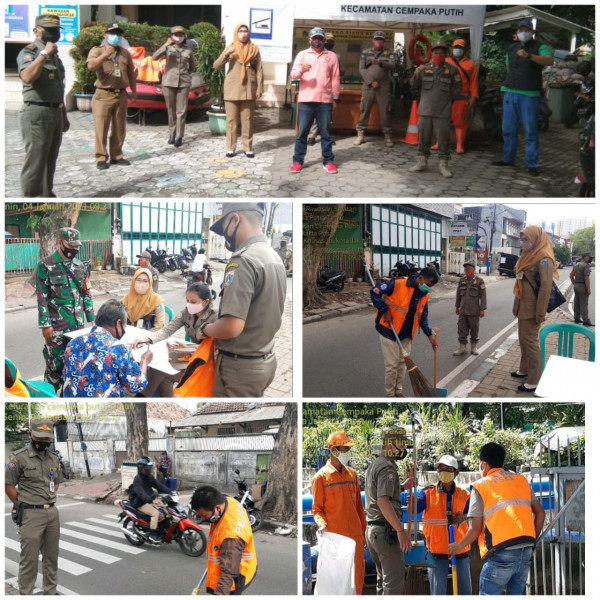 Sosialisasi gerakan 3 M, diwilayah RW 01 Keluarahan  Cempaka Putih Timur